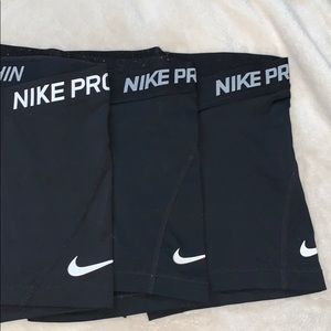 black 3” nike pros SOLD SEPERATE